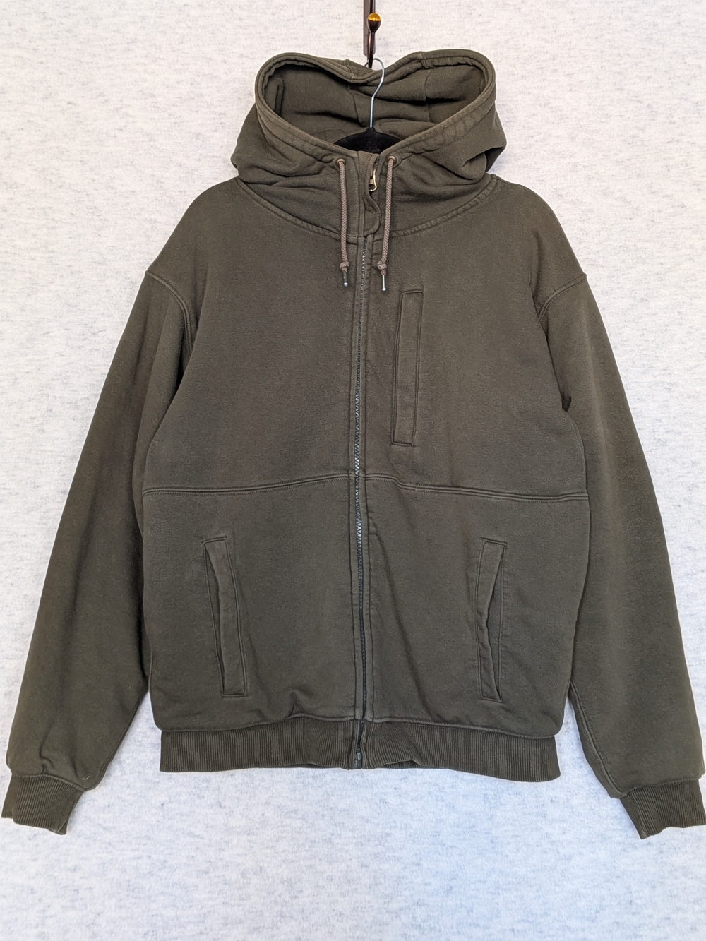 Filson C.C.F. Heavyweight Double-Layer Full-Zip Hooded Sweatshirt Sz M Olive